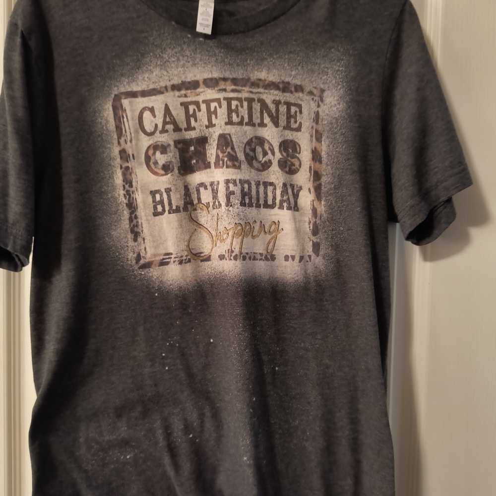 Bella Canvas Gray Caffeine Chaos Tee